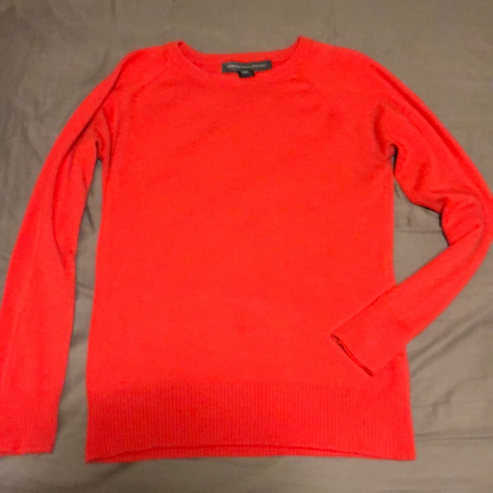 Bright Pink French Connection Crew Neck Sweater